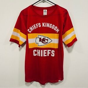 PINK Victoria's Secret Red & Yellow  sequin bling Kansas City Chiefs nfl Jersey